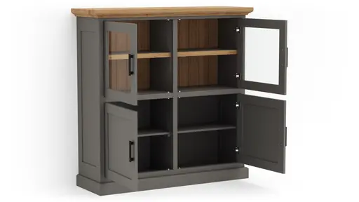 Highboard Litchfield Oak - Stone, Non-Antique / Nature Oil