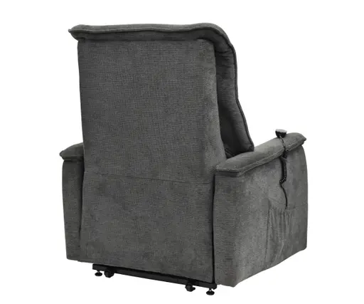 TV-Sessel MIKLAS - Aufstehhilfe, Relaxfunktion, Stoff, Grau