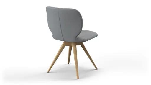 Stuhl Saltino - Stoff, Hellgrau