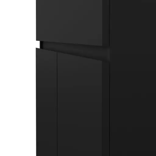 Kommode - B ca. 81 cm, Schwarz