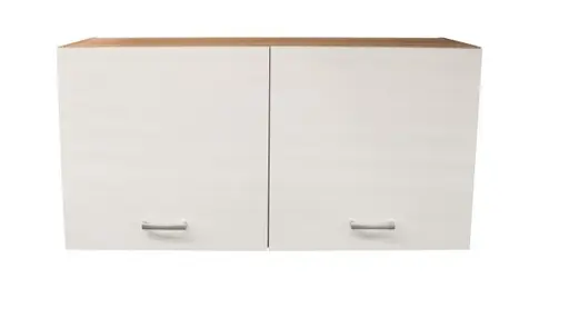 Hängeschrank- B ca. 100 cm, Eiche Dekor, Weiß, Matt