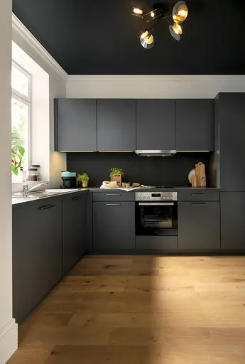 L-Küche 50.100 12 525, Lavaschwarz