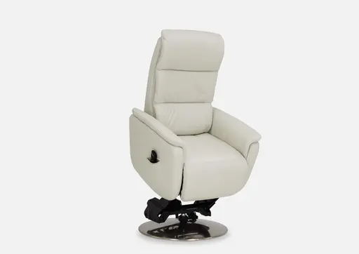 Sessel - Relaxfunktion motorisch, Leder Ecru