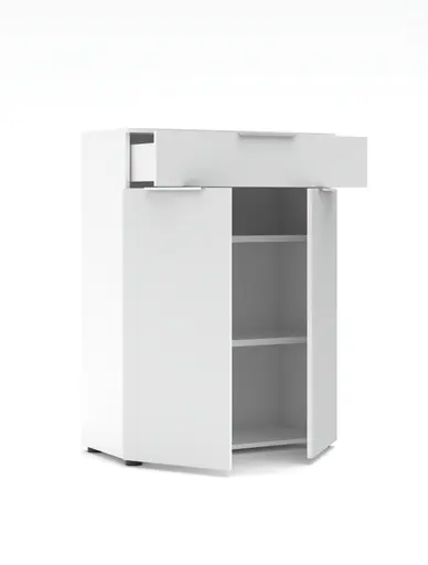 Büroschrank - B ca. 80 cm, Weiß