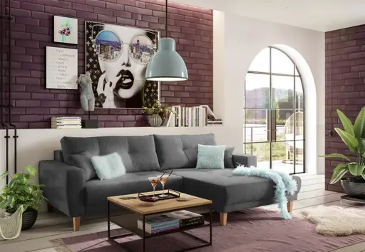 Couchtisch - LB ca. 70x70 cm, Wildeiche Massiv, Schwarz