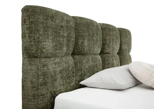 Bettgestell SANDRIN R- Liegefläche ca. 160x200 cm, Stoff, Braungrün