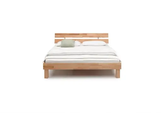 Bettgestell- Liegefläche ca. 180x200 cm, Kernbuche, Massiv, Geölt