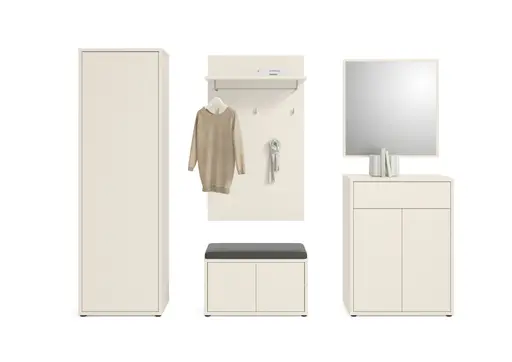 Garderobenschrank FAID- B ca. 60 cm, Sand