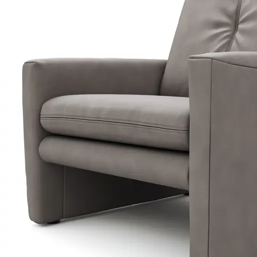 Sessel Tenero - inkl. Relaxfunktion, Stoff, Grau