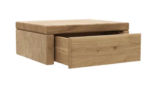 Nachttisch 1660 - Wildeiche geölt, sandgestrahlt