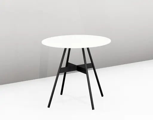 Couchtisch - LBH ca. 55x55x49 cm, ESG Weiß