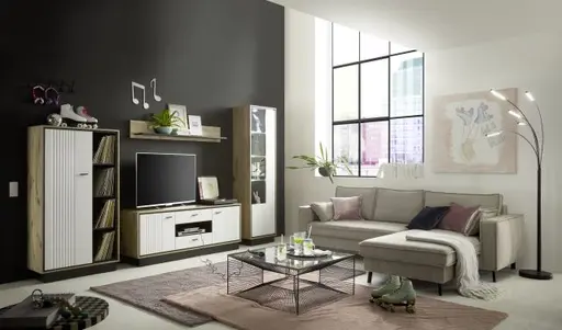 Couchtisch- LB ca. 80x80 cm, Stahl pulverbeschichtet, Glas, Schwarz