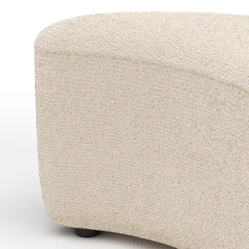 Anstellhocker Karasu - Stoff, Natur