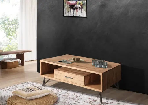 Couchtisch - LB ca. 118x60 cm, Akazie massiv