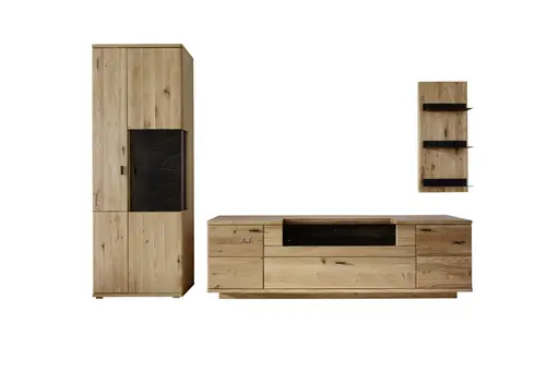 Wohnwand EM Novalja - Wildeiche teilmassiv