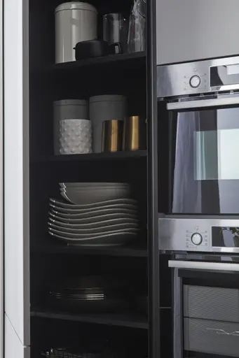 Inselküche 56.210 GL 3 523, Taupe metallic matt