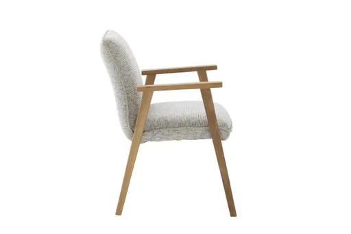 Armlehnstuhl - Stoff, Grau