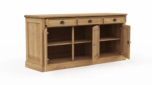 Sideboard Louisiana - Wildeiche teilmassiv, geölt