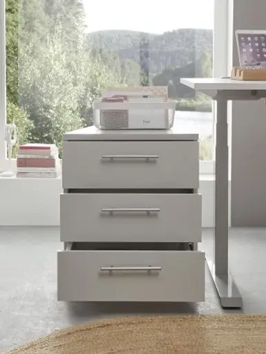 Rollcontainer - B ca. 40 cm, Lichtgrau