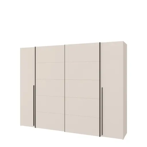  Schwebe-/Drehtürenschrank FAHDA- B ca. 270 cm, Sand