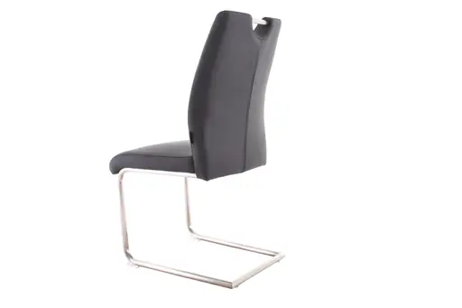 Freischwinger MICHI - Stoff, Schwarz