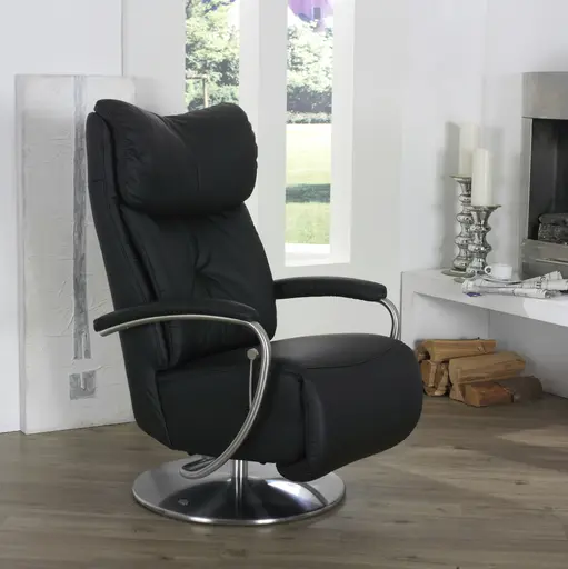 TV-Sessel - Relaxfunktion, Leder, Fels