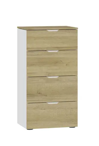 Kommode JOIN IT- Eiche Dekor, Weiß