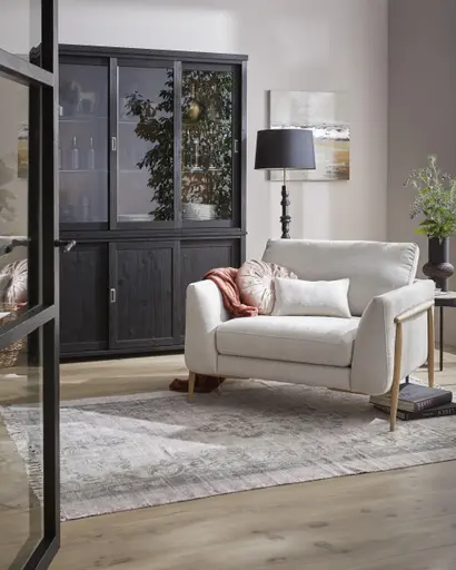 Sessel Sutton - Stoff, Beige