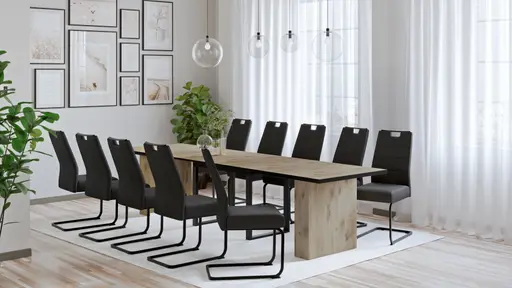 Schwingstuhl - Stoff, Anthrazit