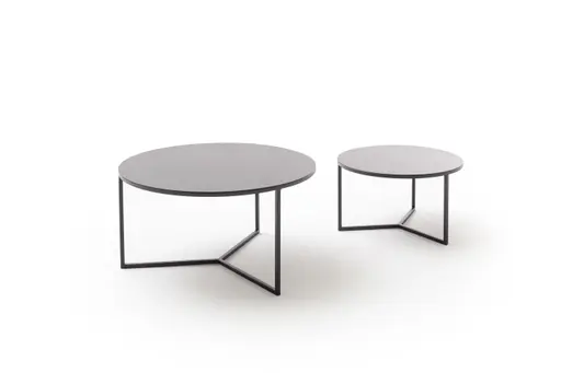 Couchtisch Joan 4 - LBH ca. 58x58x33 cm, Metall, Schwarz