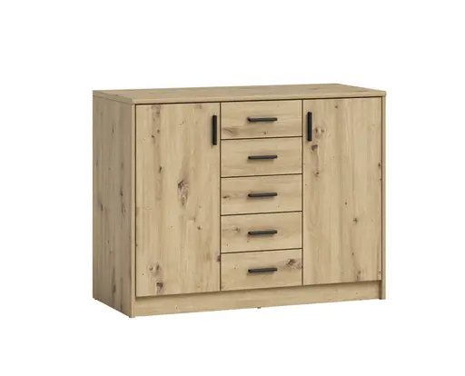 Kommode - B ca. 109 cm, Artisan Eiche Nachbildung