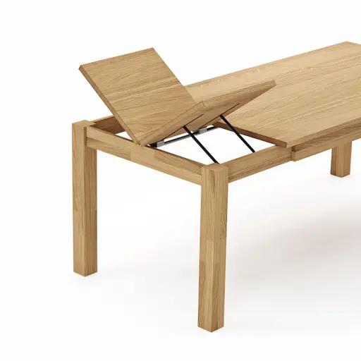 Esstisch Dinner - verlängerbar, LB ca. 140x90 cm, Wildeiche massiv