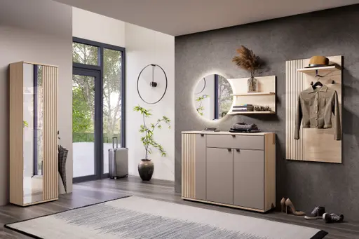 Garderobenpaneel - B ca. 70 cm, Riva Eiche Nachbildung