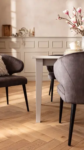 Armlehnstuhl Fargo - Stoff, Dunkelgrau