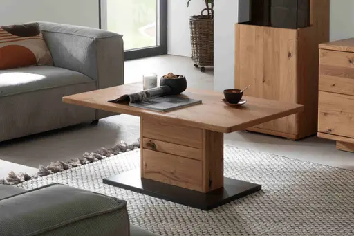 Couchtisch - LBH ca. 110x65x45 cm, Eiche, teilmassiv