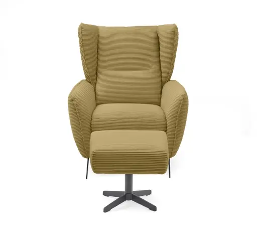 Hocker EILA - Stoff, Senfgelb