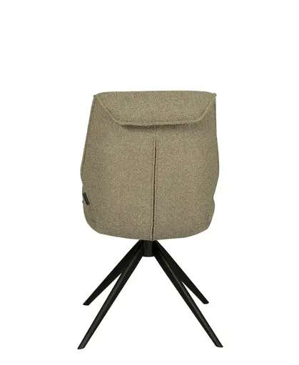 Stuhl MARLIES - drehbar, Stoff, Taupe