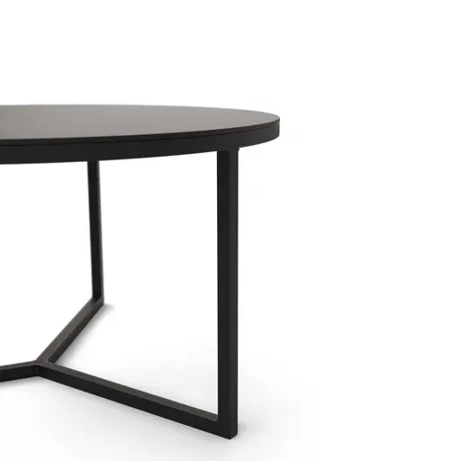 Couchtisch Joan 4 - LBH ca. 58x58x33 cm, Metall, Schwarz