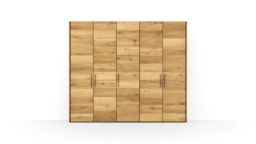 Drehtürenschrank Colorado - B ca. 256 cm, Wildeichefurnier natur