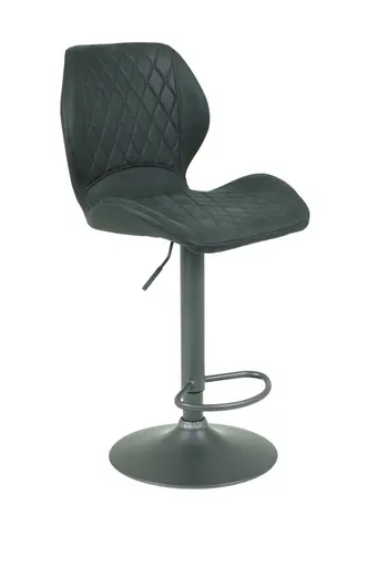 Barhocker - höhenverstellbar, Stoff, Anthrazit