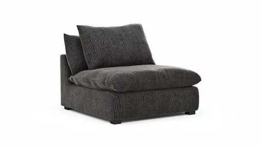 Sessel Ulf - Cord,  Anthrazit