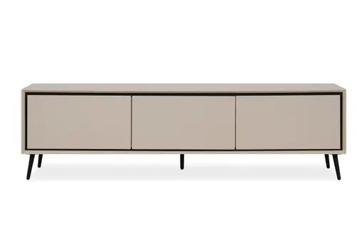 Lowboard - B ca. 175 cm, Sand, Schwarz