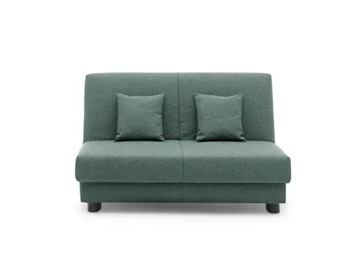 Schlafsofa EASY EXPRESS - 2-Sitzer, 140 cm inkl. Schlaffunktion, Stoff Petrol