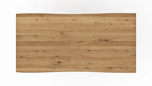 Esstisch Belfast - LB ca. 200x100 cm, Eiche massiv, mit Metalleinlage im Gestell