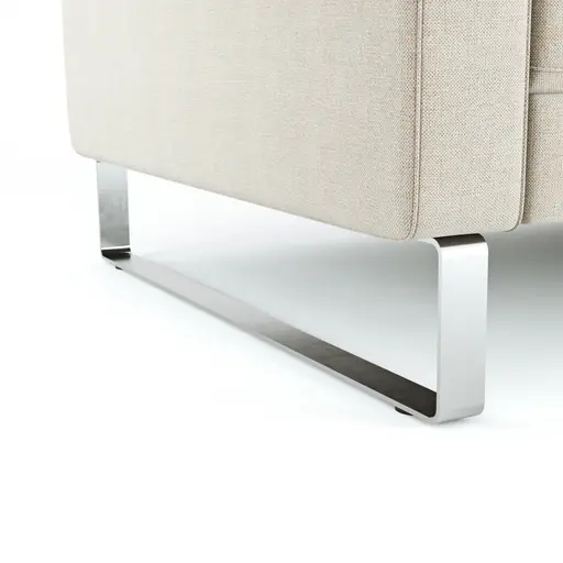 Ecksofa Anna - 2,5-Sitzer mit Ecke rechts inkl. Relaxfunktion (motorisch), Stoff, Beige