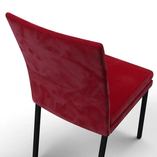 Stuhl Saragossa - Stoff, Rot