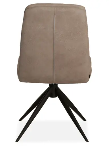 Stuhl - drehbar, Stoff, Taupe