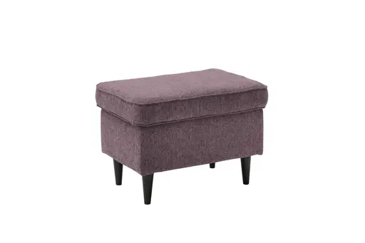 Hocker - Webstoff, Aubergine