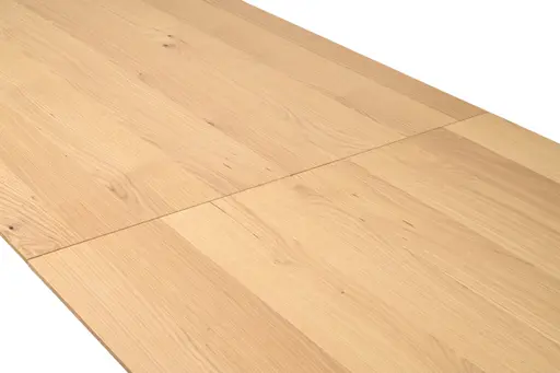 Esstisch MATTIES - ausziehbar, LB ca. 180x90 cm, Eiche Furnier, Schweizer Kante, Schwarz