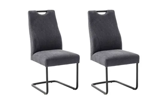 Freischwinger - Stoff, Anthrazit